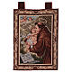 Saint Anthony of Padua tapestry with frame and hooks 50x40 cm s1