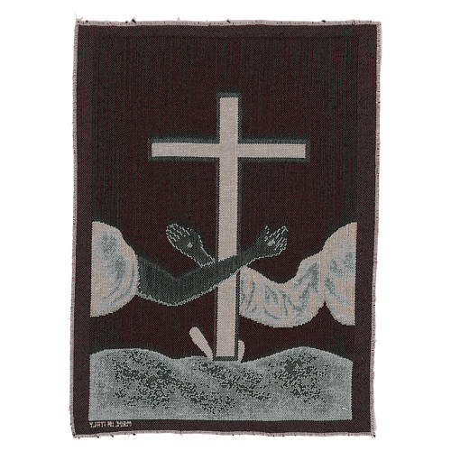 Franciscan symbols tapestry 40x30 cm 3
