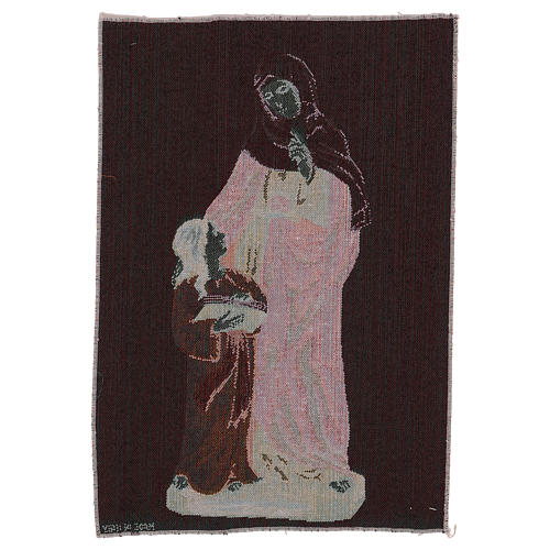 Wandteppich Heilige Anna und Maria 40x30 cm 3