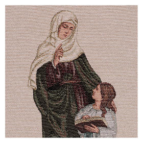Tapisserie Ste Anne et Marie enfant 40x30 cm