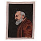 Arazzo Padre Pio profilo 40x30 cm s1