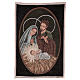 Holy Family tapestry oval shape 50x40 cm s1