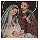 Holy Family tapestry oval shape 50x40 cm s2