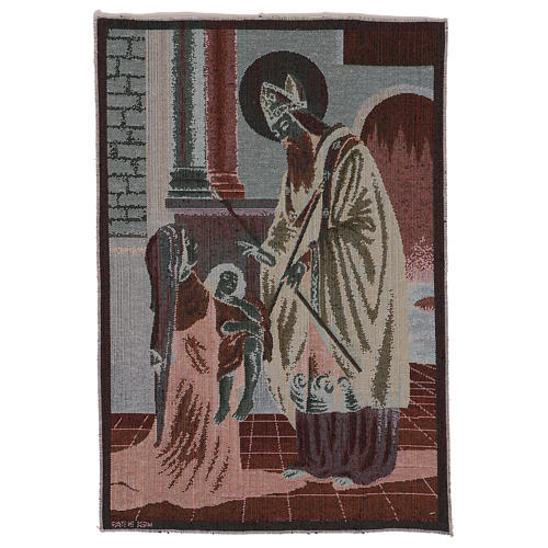 Saint Blaise tapestry 60x40 cm 3