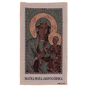 Our Lady of Czestochowa tapestry 19x12"