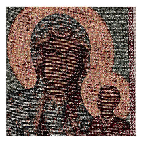 Our Lady of Czestochowa tapestry 19x12" 2