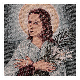 Saint Maria Goretti tapestry 16x12"