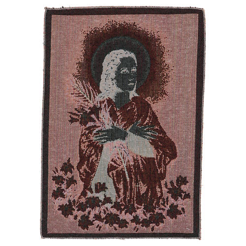 Saint Maria Goretti tapestry 16x12" 3