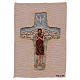 Tapisserie Croix Pape François couleurs 40x30 cm s1