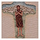 Arazzo Croce Papa Francesco colori 40x30 cm s2