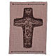 Wandteppich Kreuz von Papst Franziskus silberfarben 40x30 cm s3