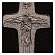 Tapeçaria Cruz Papa Francisco prata 40x30 cm s2