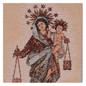 Our Lady of Mount Carmel tapestry 21x12"