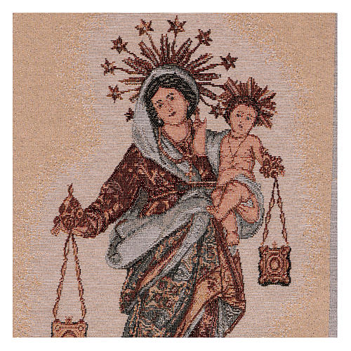 Our Lady of Mount Carmel tapestry 21x12" 2