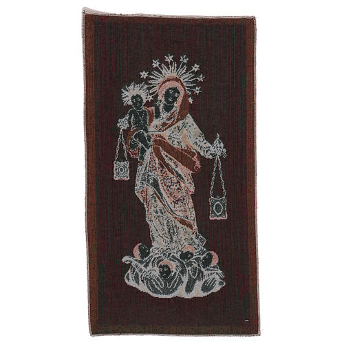 Our Lady of Mount Carmel tapestry 21x12" 3