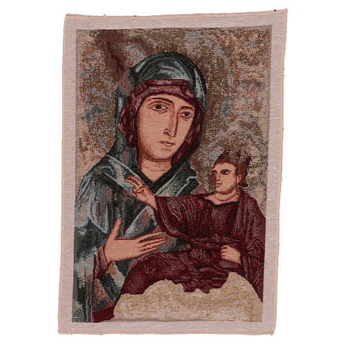 Our Lady by St Luke tapestry 16x12" 1