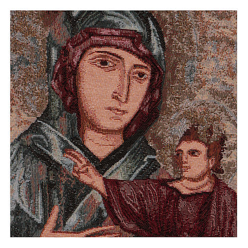 Our Lady by St Luke tapestry 16x12" 2