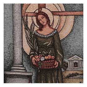 Saint Dorothea tapestry 16x12"