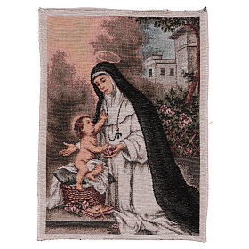 Saint Rose of Lima tapestry 15.5x12"