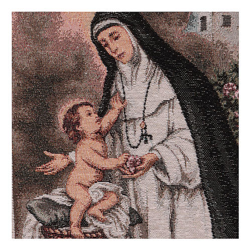 Saint Rose of Lima tapestry 15.5x12" 2