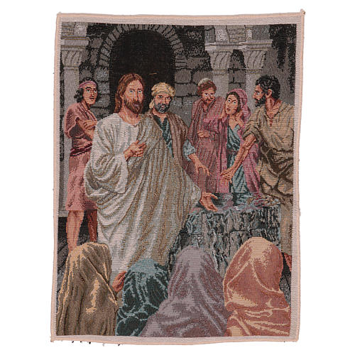 Wandteppich Verkündigung des Reiches Gottes 40x30 cm 1