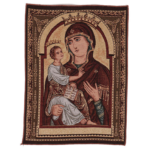 Madonna di sotto gli Organi of Pisa tapestry 50x40 cm 1