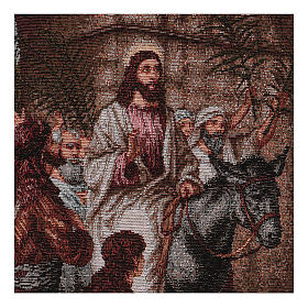 Triumphal entry into Jerusalem tapestry 30x44 cm