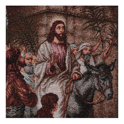 Triumphal entry into Jerusalem tapestry 30x44 cm 2
