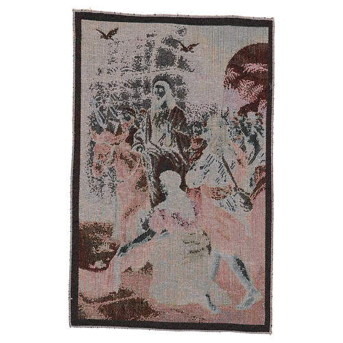 Triumphal entry into Jerusalem tapestry 12x17" 3