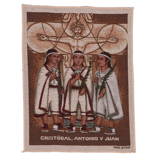 Saint Mexican Martyrs tapestry 40x30 cm 1