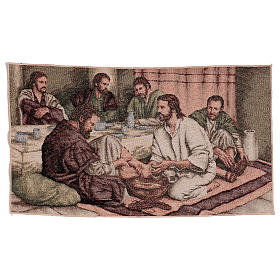 Foot washing tapestry 23x13"