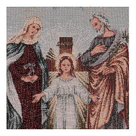 Holy Family and trinity tapestry 15.5x12"