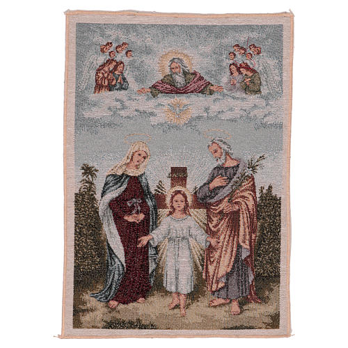 Holy Family and trinity tapestry 15.5x12" 1