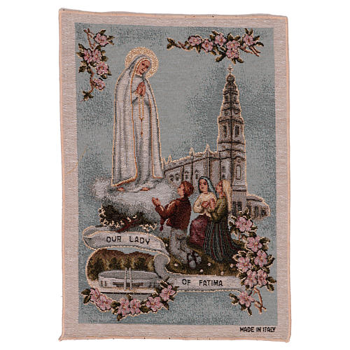 Our Lady of Fatima tapestry 16x12" 1