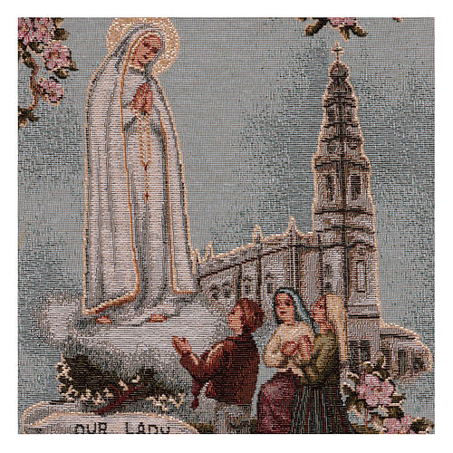 Our Lady of Fatima tapestry 16x12" 2