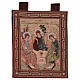 Holy Trinity by Rublev wall tapestry with loops 17.5x15.5" s1