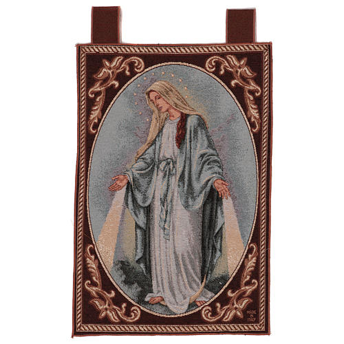 Wandteppich Wundertätige Madonna, mit Rahmen und Schlaufen 55x40 cm 1