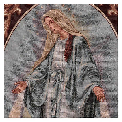 Wandteppich Wundertätige Madonna, mit Rahmen und Schlaufen 55x40 cm 2