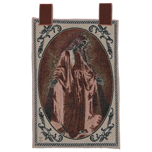 Wandteppich Wundertätige Madonna, mit Rahmen und Schlaufen 55x40 cm 3