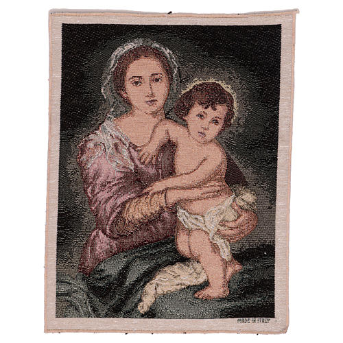 Our Lady by Murillo tapestry 15.5x12" 1