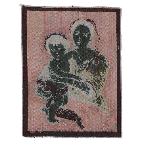 Our Lady by Murillo tapestry 15.5x12" 3