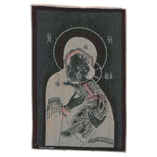 Wandteppich Gottesmutter von Wladimir 45x30 cm 3