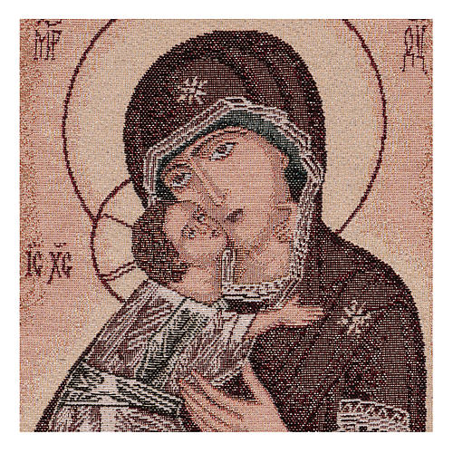 Our Lady of Vladimir tapestry 50x40 cm 2