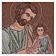 Wandteppich Heiliger Josef im byzantinischen Stil 50x40 cm s2