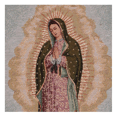 Wandteppich Unsere Liebe Frau von Guadalupe, mit Rahmen und Schlaufen 60x40 cm 2