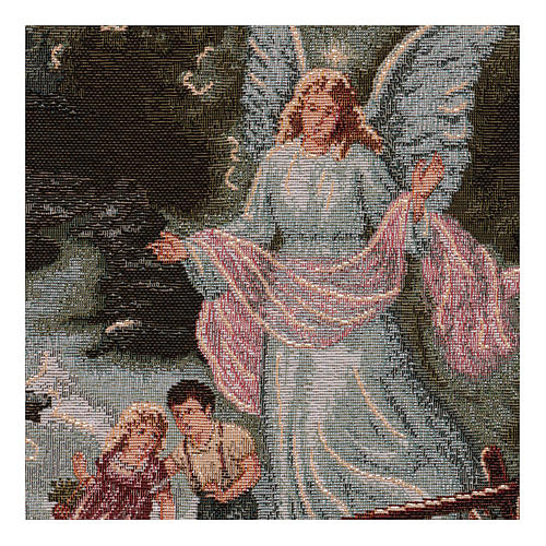 Guardian Angel wall tapestry with loops 19.5x15.5" 2