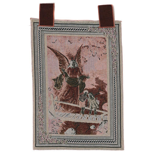 Guardian Angel wall tapestry with loops 19.5x15.5" 3