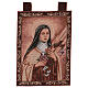 Saint Teresa of Lisieux tapestry with frame and hooks 50x40 cm s1
