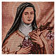 Tapiz Santa Teresa de Lisieux marco ganchos 50x40 cm s2