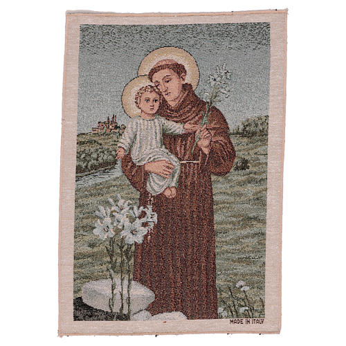 Wandteppich Heiliger Antonius von Padua 40x30 cm 1